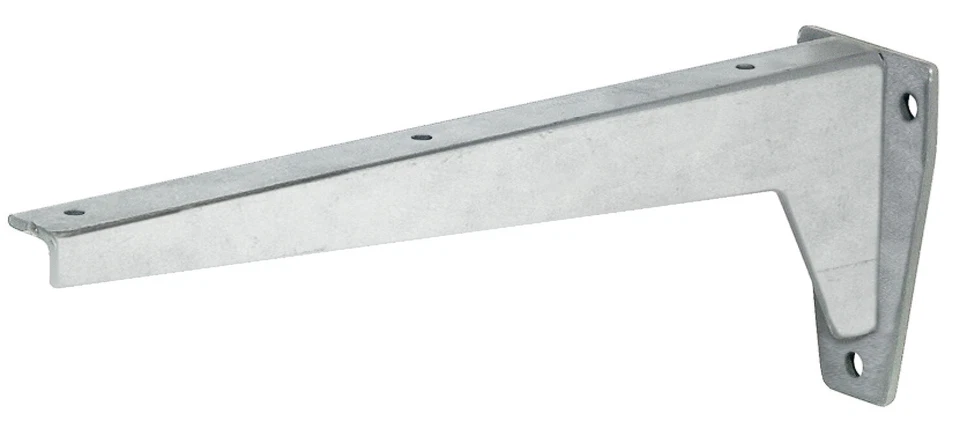 2x staffe per mensole Metallo Vettore Carico Pesante Angolo Acciaio 150 Di KG - Immagine 2 di 3