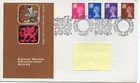 GB - First Day Cover - Wales -1971 - 4  values to 7.5p - Pmk. CF- double cancel
