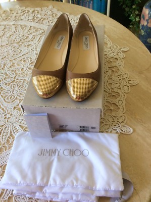 Jimmy Choo Waine, braun/Gold, 37,5 ***NEU***