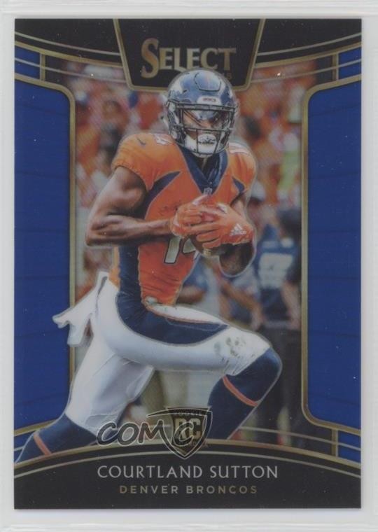 2018 Panini Select Concourse Blue Prizm /175 Courtland Sutton #76 0h6w