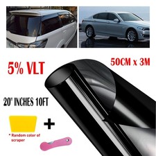 Uncut Window Tint VLT Film Heat Reduce Block Shade Blackout Mirror Home EXD