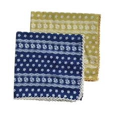 2 Pack Large Cotton Bandana Headband, Head Wrap, Protective Css002 - Lace #1
