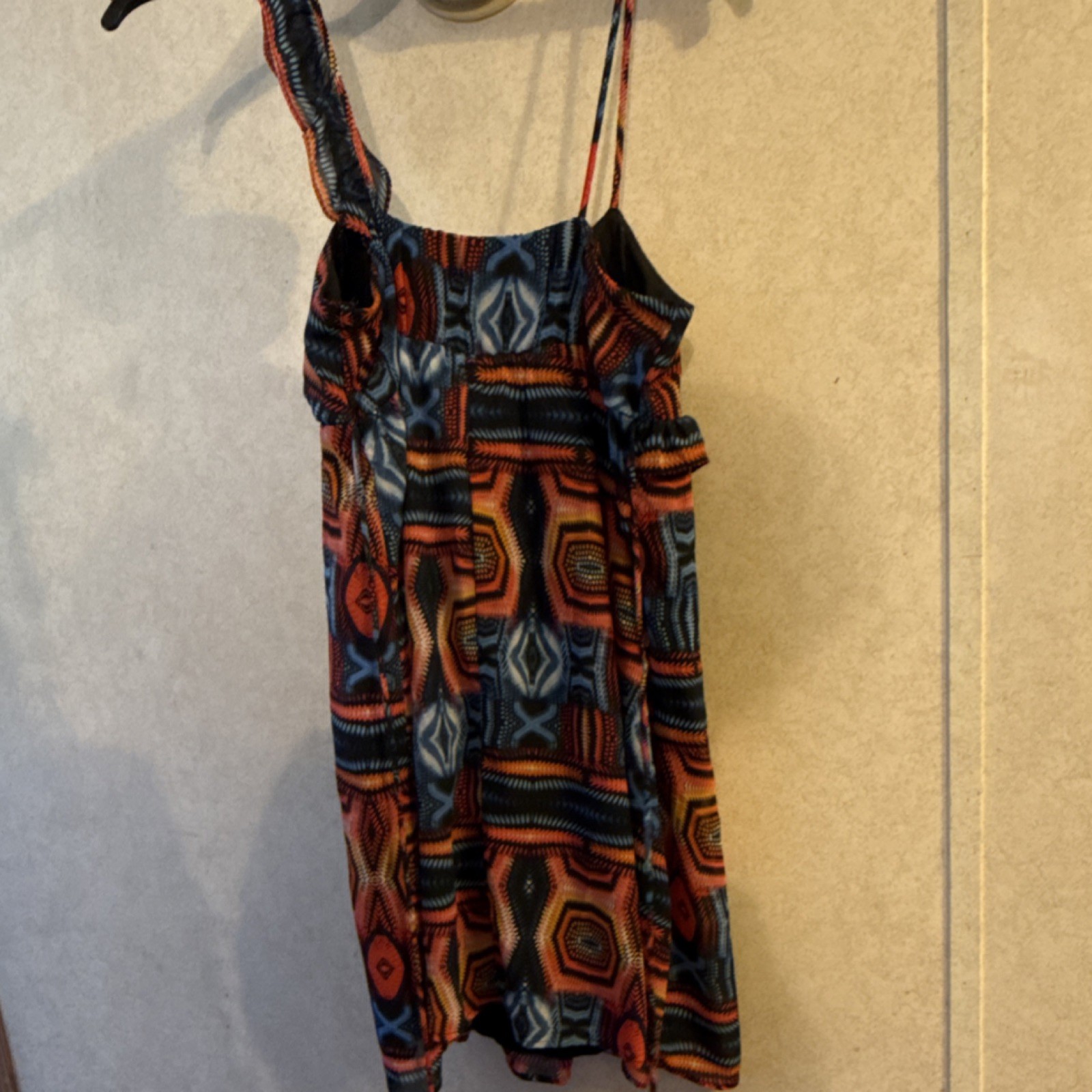 City Triangles Multicolor Geometric Sundress Stra… - image 2