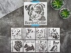 Dog Stencil Labrador Border Collie Terrier Stencil Cairn Terrier Stencil GermanS