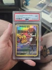 2019 POKEMON SUN & MOON COSMIC ECLIPSE SECRET #241 FULL ART PIKACHU PSA 8