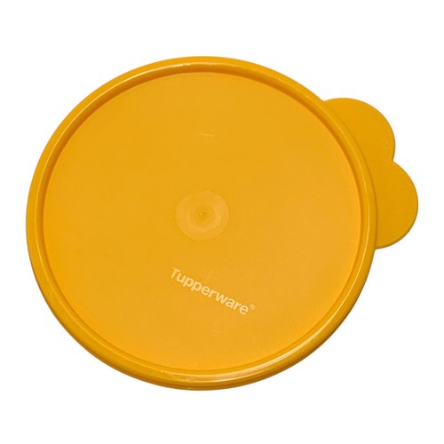 Tupperware 6.25” Lid Gold Butterfly Tab Seal 3131B-2 - Picture 3 of 10