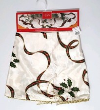 Lenox Nouveau Christmas Tree Skirt 60" Diameter NWT Holiday