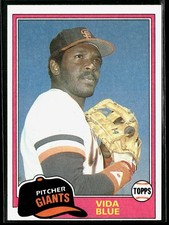 Vida Blue 1981 Topps #310 San Francisco Giants