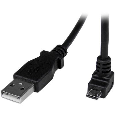 .Com 2M Cord - a to down Angle Micro B - down Angled Micro USB Cable - 1X USB a
