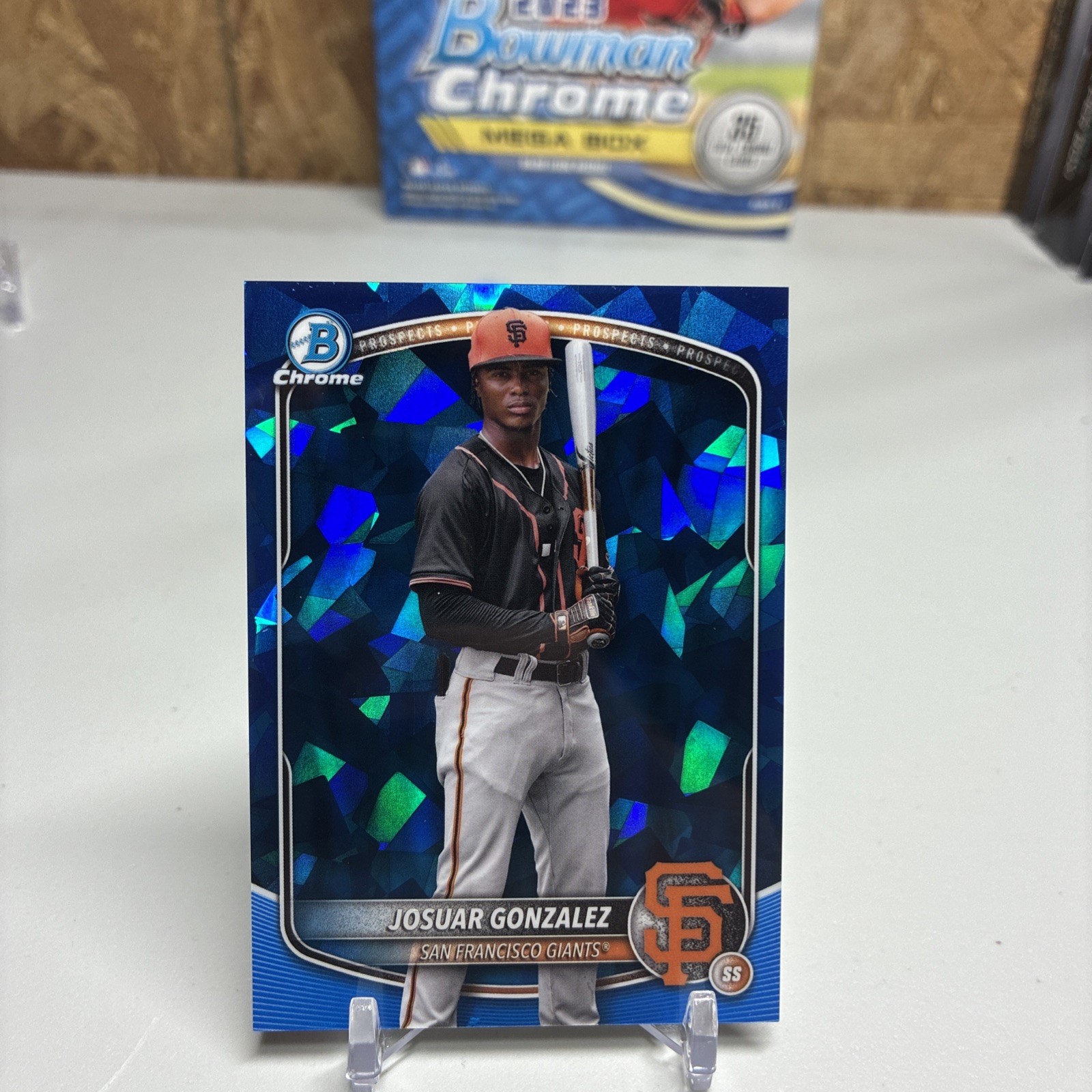 2025 Bowman Chrome Sapphire Josuar Gonzalez Image Variation BCP-153 SF GIANTS