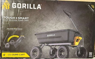 Gorilla Carts Gorilla Carts 4-cu ft Poly Yard Cart