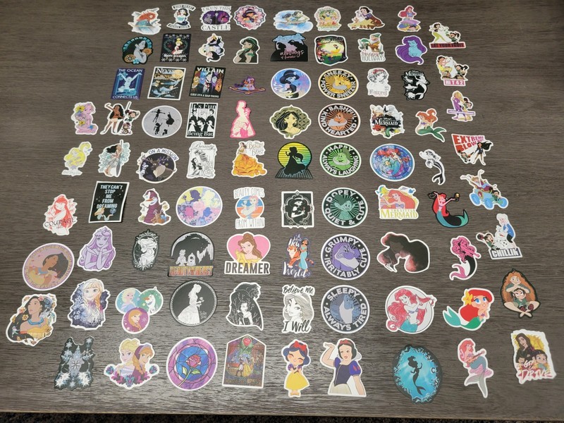 HUGE LOT OF DISNEY STICKERS RARE HARD TO FIND 
