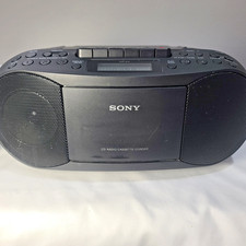 Sony CFD-S70 Boombox CD Player AM-FM Radio Stereo Cassette Recorder Tested Works