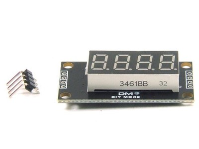 4 Digit 7 segment Anzeige modul TM1637 nicht gelötet Blau