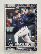 2026 Topps Series 1 WARMING BERNABEL RC #55 TEAM COLOR BORDER LOGO SSP Rockies