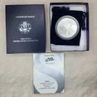2006-W American Silver Eagle Burnished 1 oz .999 US Mint $1 Coin OGP Box & COA