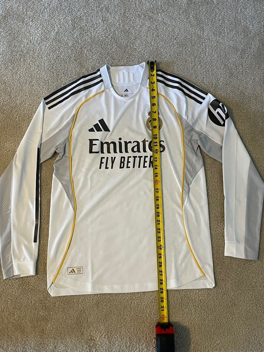Adidas Real Madrid 25/26 Home Authentic LS Jersey JN8866 White