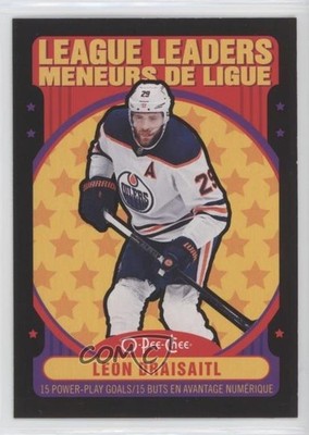 2021 O-Pee-Chee League Leaders Retro Black Border /100 Leon Draisaitl #585 04py