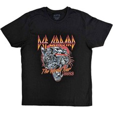 Men's Def Leppard Tour 2023 T-shirt Medium Black
