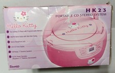 Hello Kitty Boombox VTG Portable CD Stereo System Sanrio HK23 Brand New Openbox