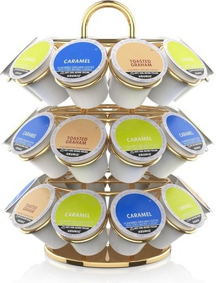 Coffee Pod Storage Organizer K-Cup Pods K Cup Holder,K Cup Carousel Home Office