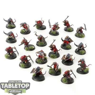 Skaven - 20x Clanrats - bemalt