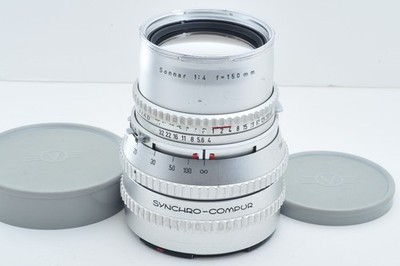 NEAR MINT Chrome Hasselblad Carl Zeiss Sonnar 150mm f/4 C Lens