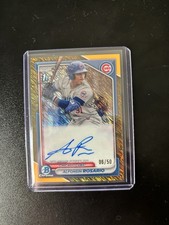Alfonsin Rosario 2024 1st Bowman Chrome AUTO GOLD SHIMMER REFRACTOR /50 #CPA-ARO
