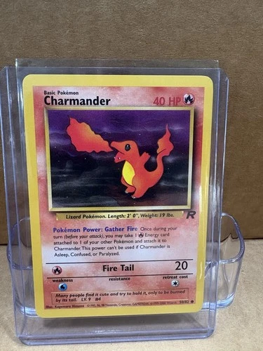 Pokémon Charmander 1st Edition Regular 50/82 Team Rocket Common Basic 40 HP