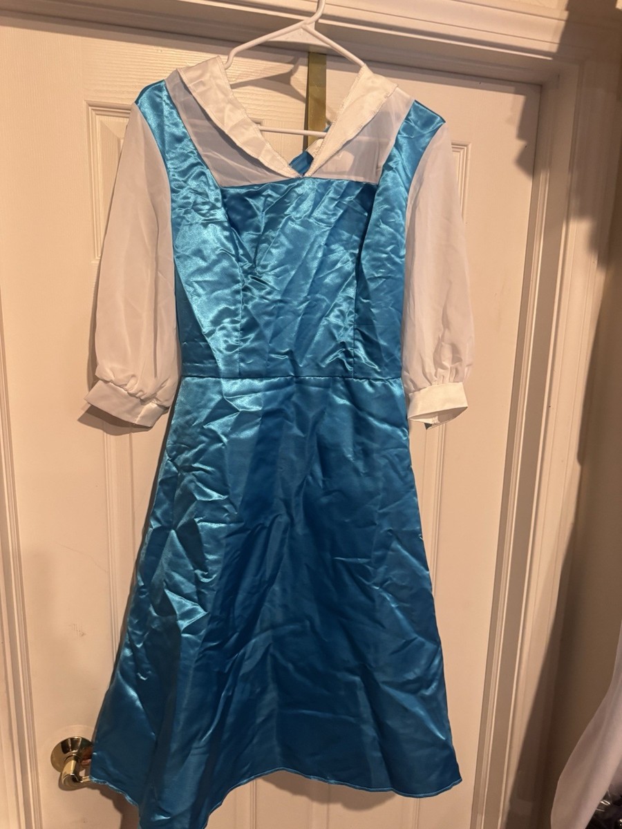 disney belle blue dress costume adults Womens Disney Belle Blue Dress Costume