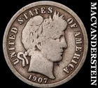 1907 Barber Dime- Scarce Better Date No Reserve #i2384