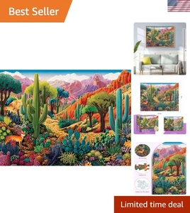500 Piece Jigsaw Puzzles for Adults, Colorful Desert 500 Piece Puzzle, Vibran...