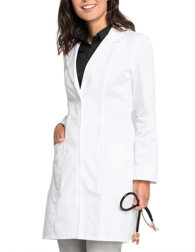Lot Of 3 Cherokee Scrub 36" Lab Coat 2410 White Size Medium Brand New Free Ship - Image 3 of 4