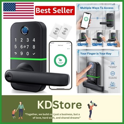 Advanced Keyless Smart Door Lock with App & Biometric Security