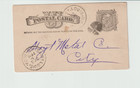 US Postal Card 1885 UX 3 ~Chicago, Burlington and Quincy Railroad St. Louis MO — photo 1