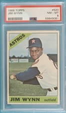1966 Topps #520 Jim Wynn  PSA 8 NM-MT. Houston Astros
