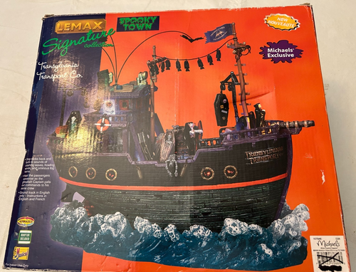 Lemax Spooky Town Transylvania Transport Vampire Ship 95885 in Box FUNKTIONIERT