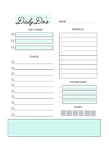Pink Minimal Cute Daily Planner-PDF Digital Image