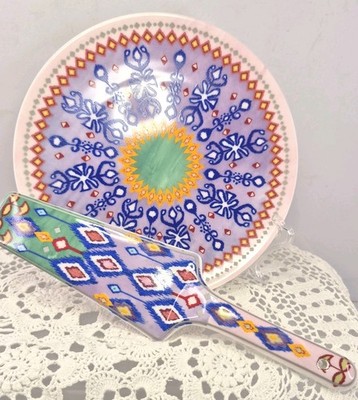 Maxwell And Williams Teas&C's Zanzibar Serving Plate And Cake Lifter  Porcelain