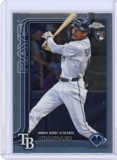 CHANDLER SIMPSON 2025 TOPPS CHROME UPDATE ROOKIE DEBUT #USC17 TAMPA BAY RAYS