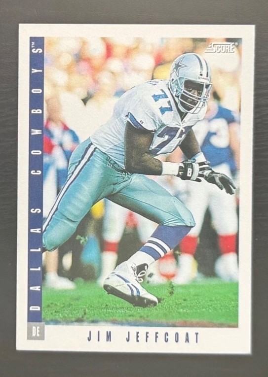 Jim Jeffcoat #80 1993 Score Dallas Cowboys