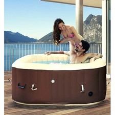 Piscina Spa Gonfiabile Vasca Idromassaggio Riscaldata Pompa da Giardino Esterno