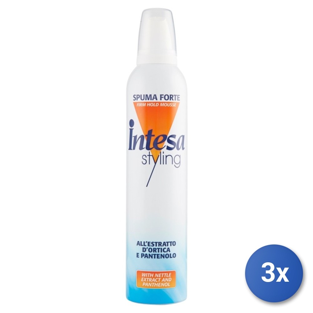 3x Intesa Hair Foam 300 Ml Strong