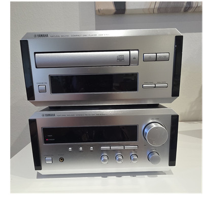 Yamaha RX-E100 CDX-E100 Stereo Receiver CD Player Combo AM/FM Silver 2000