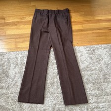 Vintage 1970s Haband of Paterson Polyester Knit Pants Size 33x30 Talon Zipper