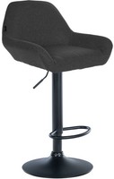 Barhocker Braga Stoff B Dunkelgrau