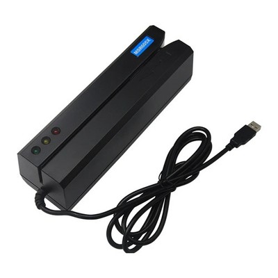 USB Swipe Card Reader Writer 3-Track Compatible with MSR206 MSR605 MSR606