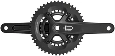 microSHIFT Sword Black 2x Crankset - 175mm, 9-Speed, 46/29t, 110/80 Asym BCD, JI