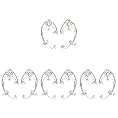  4 Pairs Manschetten Ohrringe Clip Der Ohrmanschette Frauen-Ohrringe