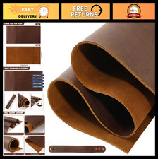 12"x24" Full Grain Dark Brown Leather Sheets for Crafts - 2mm Thick Cowhide Piec